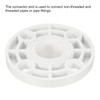 PATIKIL 50mm PVC Pipe Fitting, 2 Pack 1.5 Inch Flange