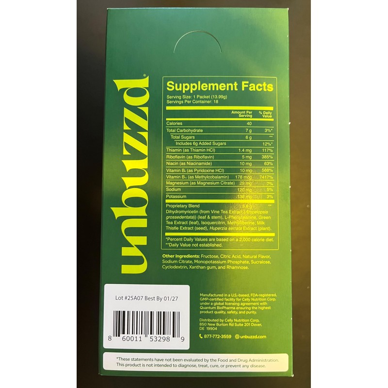 unbuzzd | Rehydrates and Replenishes Electrolytes | Milk Thistle &