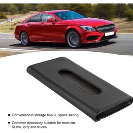 Qiilu Visera para Porta Pañuelos de Coche, Portátil, de Piel Sintética, para Coche, Parasol, Cajas de Pañuelos, Dispensador, Servilleta, Soporte para Toallas de Papel para Camión SUV