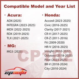 EPAuto CP182 (CF11182) Cabin Air Filter Replacement for Honda Accord, Civic, CR-V, Fit, HR-V, Insight, Odyssey, Pilot, CR-Z, Clarity, Acura Integra, MDX, RDX, TLX - Fits Select Models 2009-2025