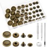 10 Sets Snaps Alloy Brass Snap Buttons Leather Snap Fasteners