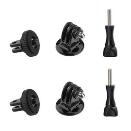 Alsukeay Tripod Adapter Mount with 1/4" Screw Camera Adapter Compatible with GoPro Hero 10 9 8 7 6 5 4 3 3+ 2 1 Session Black Silver SJ4000 SJ5000 Action Cameras