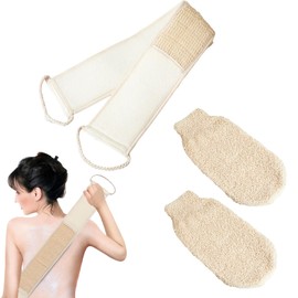 Thoquene Back Scrubber for Shower, Back Washing Aid Exfoliating Glove