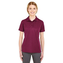 UltraClub Ladies' Cool & Dry Mesh Piqué Polo L MAROON