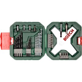 Bosch Accessories Bosch 34-Piece X-Line Classic Screwdriver and Drill Bit Set (Wood, Stone and Metal, Drill Accessories)