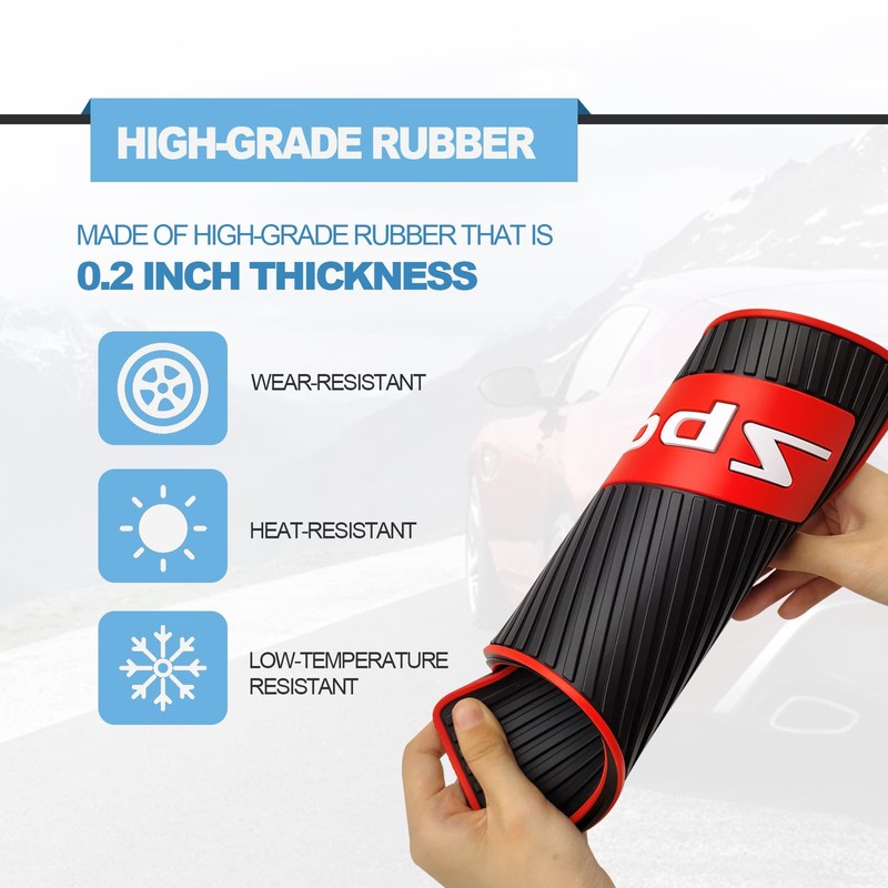 4PCS Car Mud Flaps Rubber Mudguard Soft No Collision Front