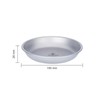 TOMSHOO Titanium Round Camping Plate Outdoor Ultralight Portable Tableware Cookware