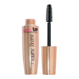 Pink Up Máscara de Pestañas Volume Xtreme Negra – A Prueba de Agua, Larga Duración, Volumen y Rizo con Vitamina E y Té Verde