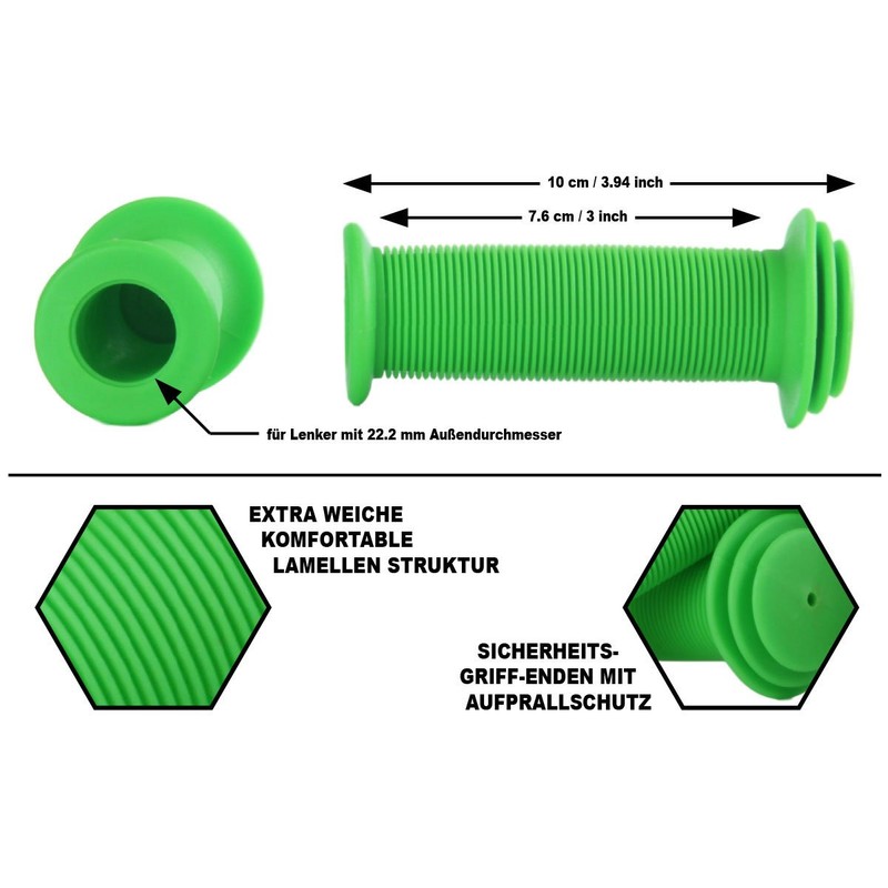 GD Grip Division® Children's Bicycle Grips with Safety - Impact