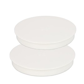 Ventilation Pipe Cover for Socket Plugs, DN 100 mm, Pipe Cover 100 mm, Pipe Cover Cover, PVC Cover Cap, Waste Water Pipe Lid End Cap, Pipe Stopper for Drainage Pipes, Pack of 2