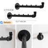Industrial Wall Pipe Clothes Bar - Heavy Duty Metal Coat