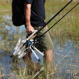 Rod-Runner Fishing Rod Rack - Express 3 Fishing Rod Carrier - White