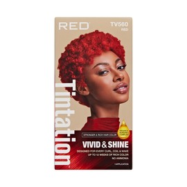 Red by Kiss Tintation Vivid & Shine Permanent Hair Dye – High Lift Formula, Argan Oil Vitamin E, Bonding Complex, Sulfate & Ammonia Free, 100% Gray Coverage, Lasts 12+ Weeks (Red, 2 Pack)