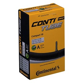 Continental Compact 18 Bicycle Inner Tube, Black, 32/47-355/400