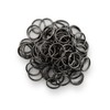 WEBandBUY Jump Rings 10 mm Diameter Black Gun Metal 15