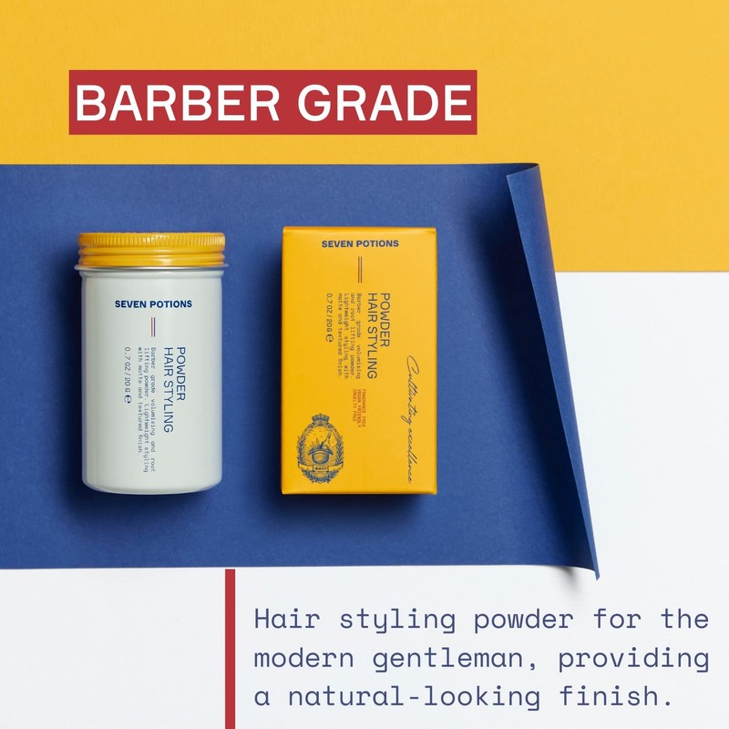 Seven Potions Hair Styling Powder For Men 20g: Root Lifting