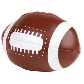 LENA 6183 15 cm, Rugby Game, American Football for Throwing and Catching, Indoor & Outdoor Sports Ball, Rugby Ball for Children from 12 Months, Ball in Brown and White
