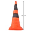70cm High Quality Road Traffic Collapsible Road Cones With Reflective