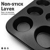 Satax Muffin Pan for Baking, Nonstick Cupcake Tin 12 Cup,sets