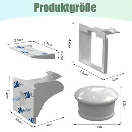 Baby Safety Magnetic Cabinet Lock, Child Safety Cabinet, 10 Locks with 2 Keys, Magnetic Child Lock, Child Lock, No Drilling or Screws for Cupboard and Drawers