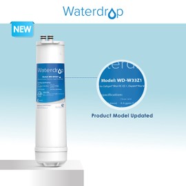 Waterdrop RC 1 EZ-Change, WFQTC30001, WFQTC70001 Basic Water Filtration Replacement, Replacement for Culligan® IC-EZ-1, US-EZ-1, RV-EZ-1, Brita® USF-201, USF-202, DuPont®, 3K Gallons (Pack of 2)