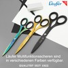 Läufer 87224 Multi-Function Scissors Design Universal Scissors Titanium Coated Gold