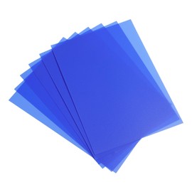 PATIKIL 20 Mil Clear PVC Binding Covers, 10 Pcs Front View Protector Un-Punched A4 Letter Size for Presentation, Report, Paper, Business Office Supply Document, Blue