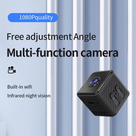 Smart Camera 1080P Home Multifunctional Camera with Function Night Vision port for 4-64GB Storage APP: iWFCam
