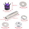 Lunsom License Plate Screws Fastener Bling Mounting License Plate Bolts