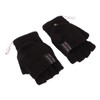 USB Heated Gloves Electric Half Hands Double Sided Heating Warm