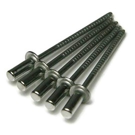 Closed End Sealed Pop Rivets 1/8#4CE Stainless Steel Blind Rivets 4-4, 1/8" x 1/4" Grip (0.188-0.250) QTY 100