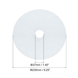 MECCANIXITY Universal Cloth Dryer Exhaust Filter, Cotton 235x37mm White for Clothes Dryer Filter Replacement Pack of 6