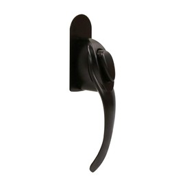 Larson Certified Push Button Black Euro Latch, Storm Door Handle Replacement for Metal, Wood, or Vinyl Doors