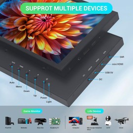 8 Inch Touch Screen Portable Monitor, Mini HDMI Display, 1280 * 800 Resolution for PC Laptop Compatible with Raspberry Pi Game Consoles