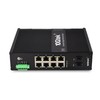 Industrial IP40, 10-Port Gigabit Ethernet Switch (w/20-km SFP transceiver), G0208i