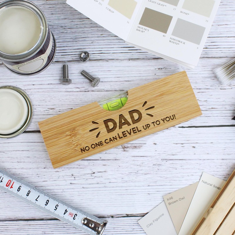 eBuyGB Dad No One Can Level Up to You Wooden