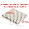JINGLING Lapidary Diamond Drill Bits 0.6mm Carving Burrs for Stone