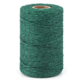 KINGLAKE Garden Twine String Green, 200m 2mm Jute Twine Craft String Twine for Crafts, Gift wrapping,Gardening,Packing,Christmas Decoration