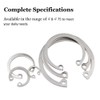 SYDARSYN Circlip Inner E-Clips Snap Rings Seegering External C-Clips Split