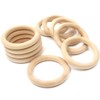 4 Inch Width Wooden Rings 10PCS for Macrame, Jewelry Making,