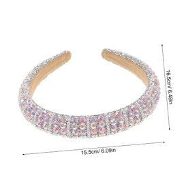 VICASKY Minimalist Rhinestone Headband for Women Aesthetic Hair Accessories Comfortable Design for Everyday Use for Prom Special Occasions Suitable for All Hair Types