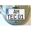 TEICO Single part Germany cover plate car 2-line licence plate