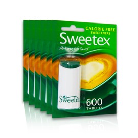 Sweetex Tablets Dispenser 600 Tablets, Pack of 12, Total 7200 tablets