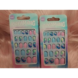 Pretty Woman (2) Pretty Woman Kids Press On Nails Short Length Tie Dye New  B1