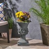 Christopher Knight Home Jorine Light Concrete Planter, Patio Planter, Mid-Centry