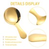 7PCS Gold Short Handle Spoons, Mini Gold Spoons, Mini Scoops