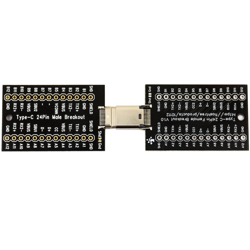 whiteeeen USB tipo c macho y hembra de 24 pines