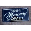 1961 Mercury Comet License plate tag 61 MERC sub compact