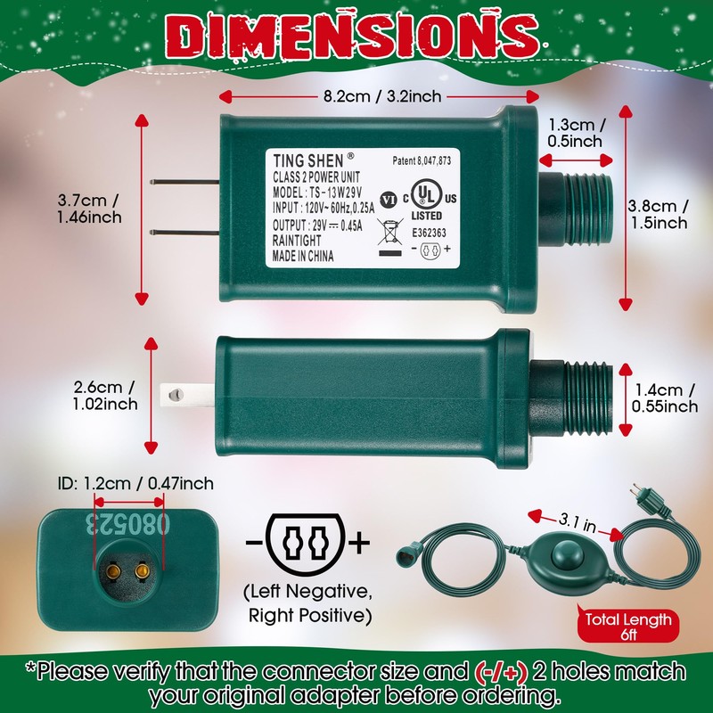 Meonum 29V LED Power Supply with Foot Switch, UL Listed