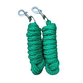 Horse Lead Rope for headcollars Amazing colour Combination 2 meter PACK OF 2 (Green)